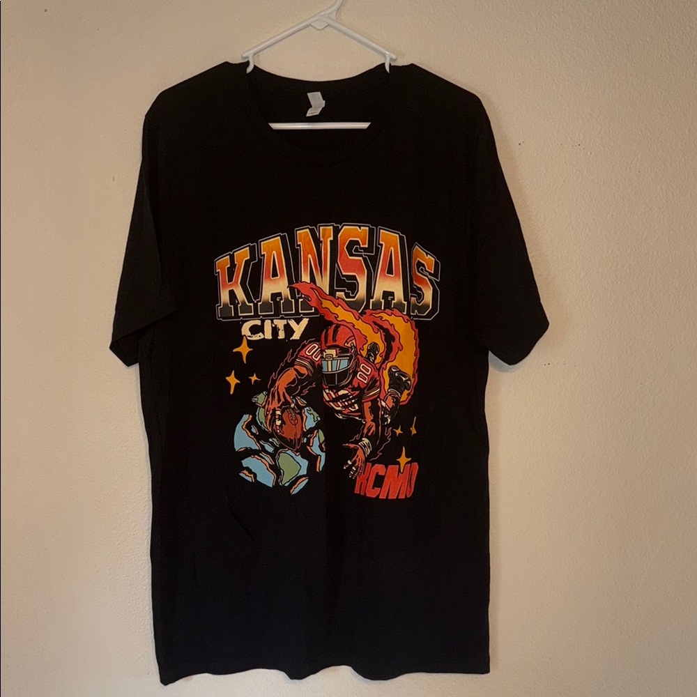 Black and Orange Kansas City Short Sleeve Tee